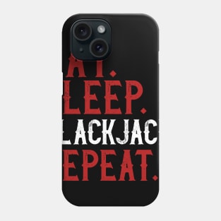 Casino Blackjack Design for a Card Player and Gambler print Phone Case