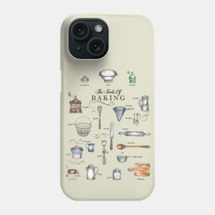 The Tools of Baking - Vintage Utensils - Kitchen Art. Phone Case