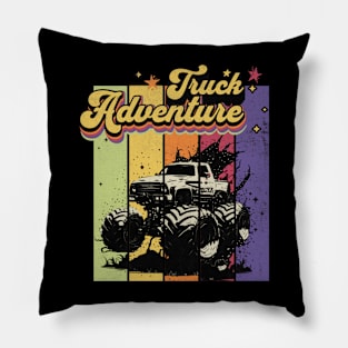 monster truck adventure Pillow