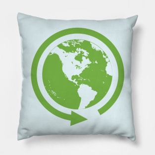 Recycling Globe Pillow