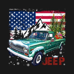 Jeep Gladiator J series American Flag JEEP T-Shirt