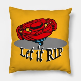 beyblade red Pillow