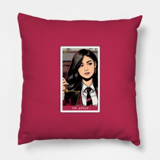 the justice - house of anubis tarot card Pillow