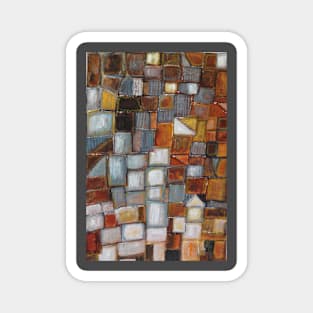 Mosaic on the wall Magnet