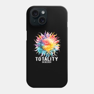 Solar Eclipse Solar Total Eclipse 2024 Phone Case