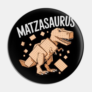 Matza Dinosaur Matzasaurus Funny Dino Passover Seder Pin