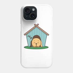 Dog in Dog house Phone Case