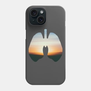 Sun set Lungs design Phone Case