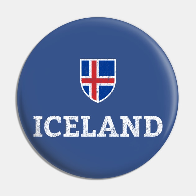 Vintage Iceland Soccer - Iceland Football Pin by vladocar