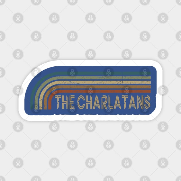 The Charlatans Retro Stripes Magnet by paintallday