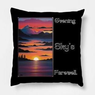 Evening sky's farewell. Pillow