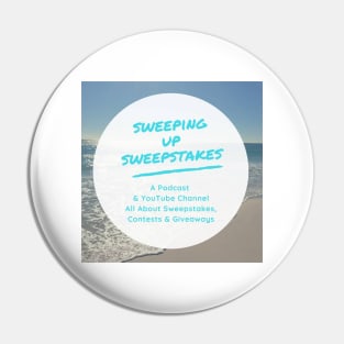 Sweeping Up Sweepstakes Podcast & YouTube Channel Logo Pin
