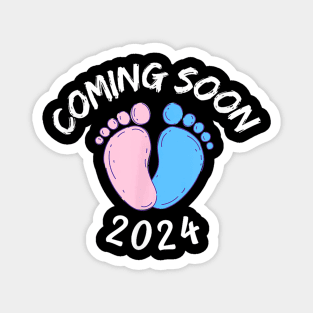 Baby Coming Soon 2024 Pregnancy Baby Announcement Magnet