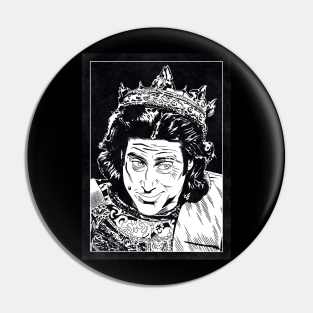 PRINCE JOHN - Robin Hood Men in Tights (Black and White) Pin