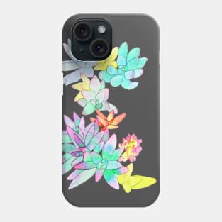 succulent watercolor Phone Case