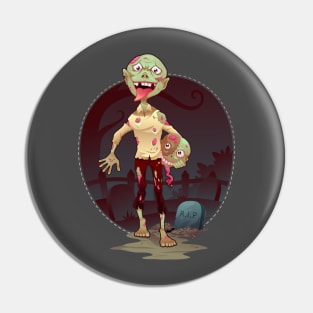 Walking Zombie Pin