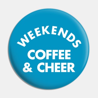 Cheerleading Coffee and Cheer Gift Pin