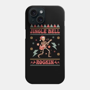 jingle bell rockin ugly christmas sweater Phone Case