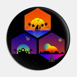 Landscapes Pin