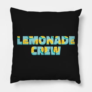 Lemonade Crew Typography - Pattern Pillow