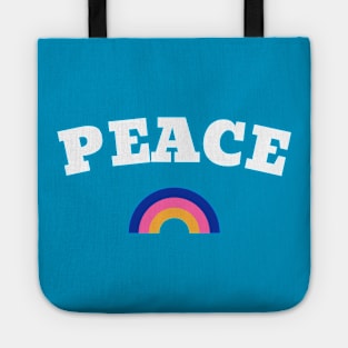 Peace Rainbow Retro Tote