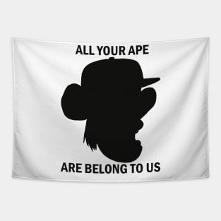 All your ape are belong to us Tapestry