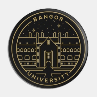 Bangor University, North Wales Emblem - Gold Pin