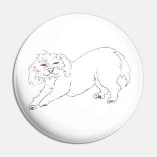 lazy dog Pin