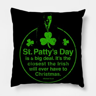 St. Patty's Day by Michael Scott Pillow