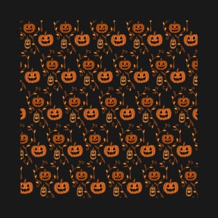 Jack-O'-Lanterns and Vines T-Shirt