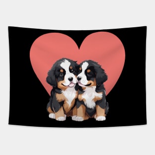 mini bernese mountain dog Tapestry