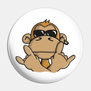 Cool Monkey with Sunglasses Pin