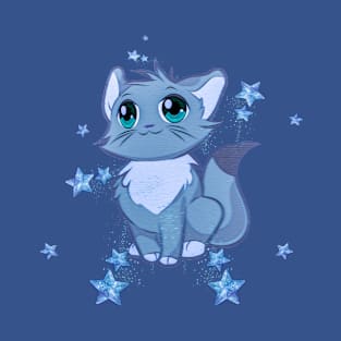 Cute artsy kitty cat T-Shirt