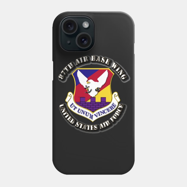 87th Air Base Wing Phone Case by twix123844