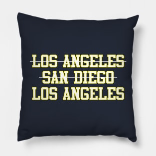 Los Angeles San Diego Los Angeles Football Pillow