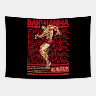 Hanma Baki Brutalism Tapestry