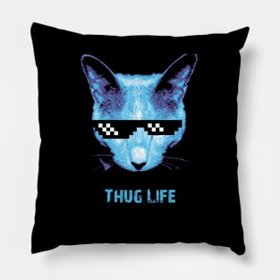 Thug Life (cat) Pillow