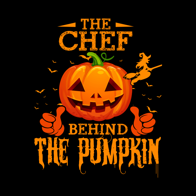 Mens The CHEF Behind The Pumpkin T shirt Funny Halloween T Shirt_CHEF by Sinclairmccallsavd