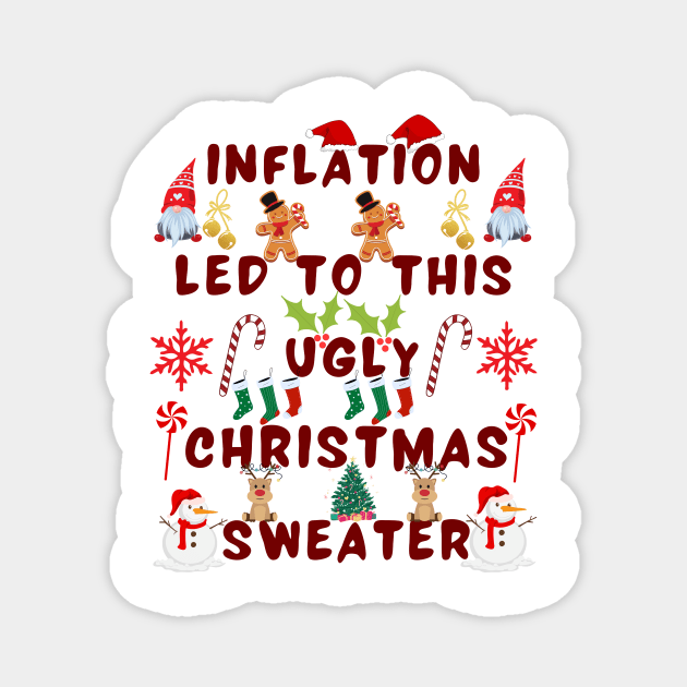 Ugly christmas sweater Magnet by IOANNISSKEVAS