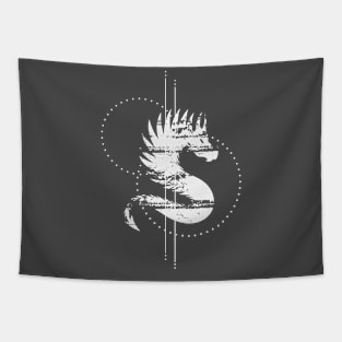 Fantasy Mystical Dragon Design Tapestry