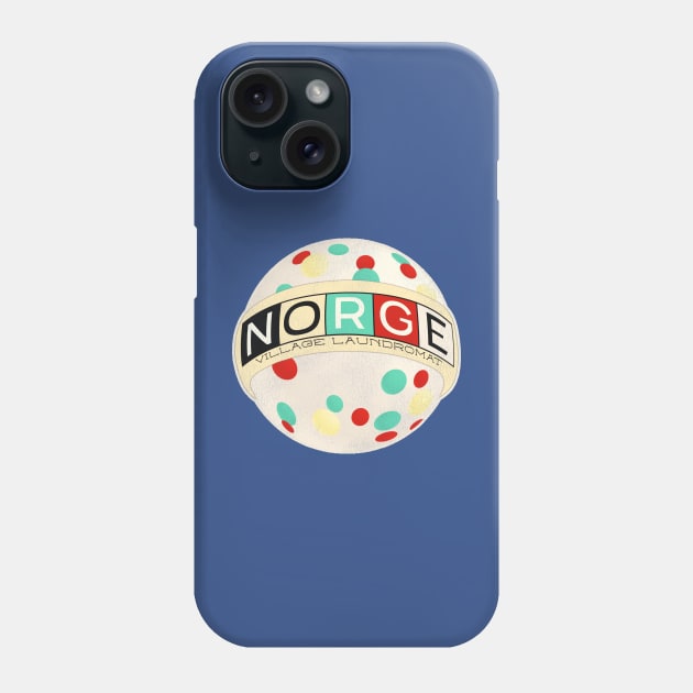 "Norge Balls" Norge Village Laundry & Dry Cleaners Retro Defunct Sign Phone Case by darklordpug