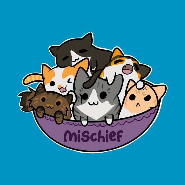 Bowl of Mischief (Cats) by KitCtrl