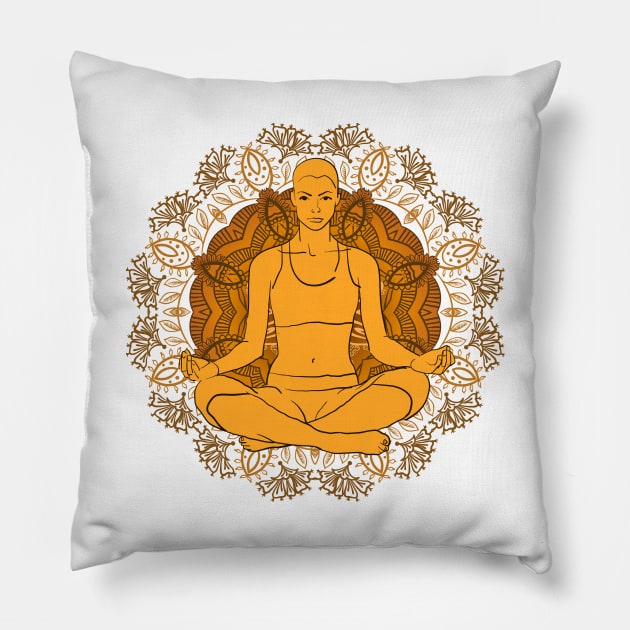 Yoga Pillow by Olga Berlet