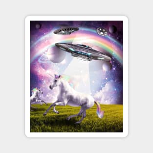 UFO Abducting Unicorn Magnet