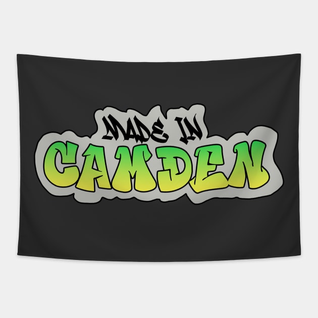 Made in Camden I Garffiti I Neon Colors I Green Tapestry by EverYouNique