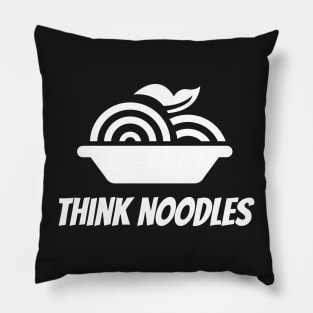 Think noodles black Pillow