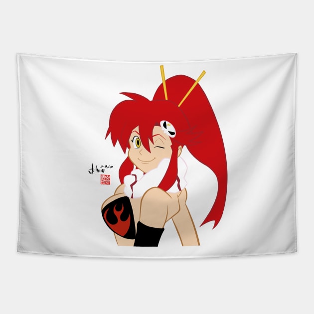 Yoko Littner Tapestry by howardshum