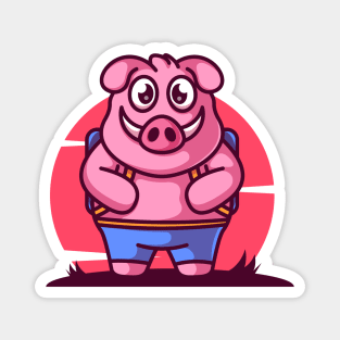 Happy pig Magnet