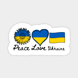 Peace Love Ukraine Magnet