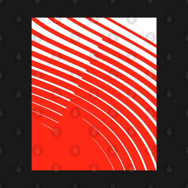 Red and white abstract by stephenignacio